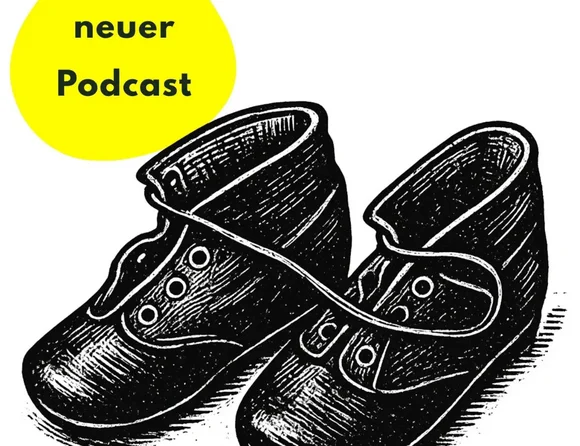 Zeichnung von historischen Kinderschuhen