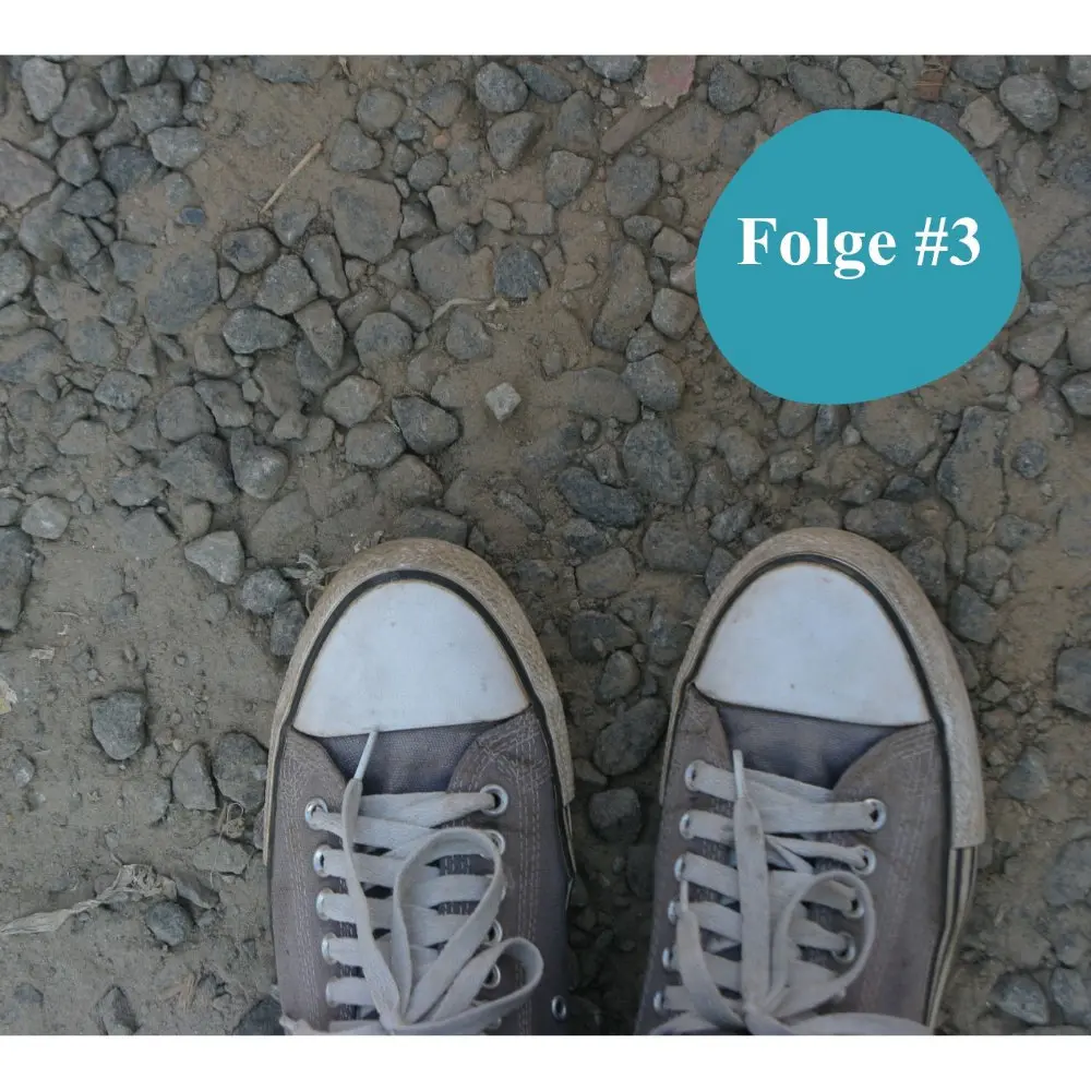 Detail von einem Foto mit Sportschuhen.