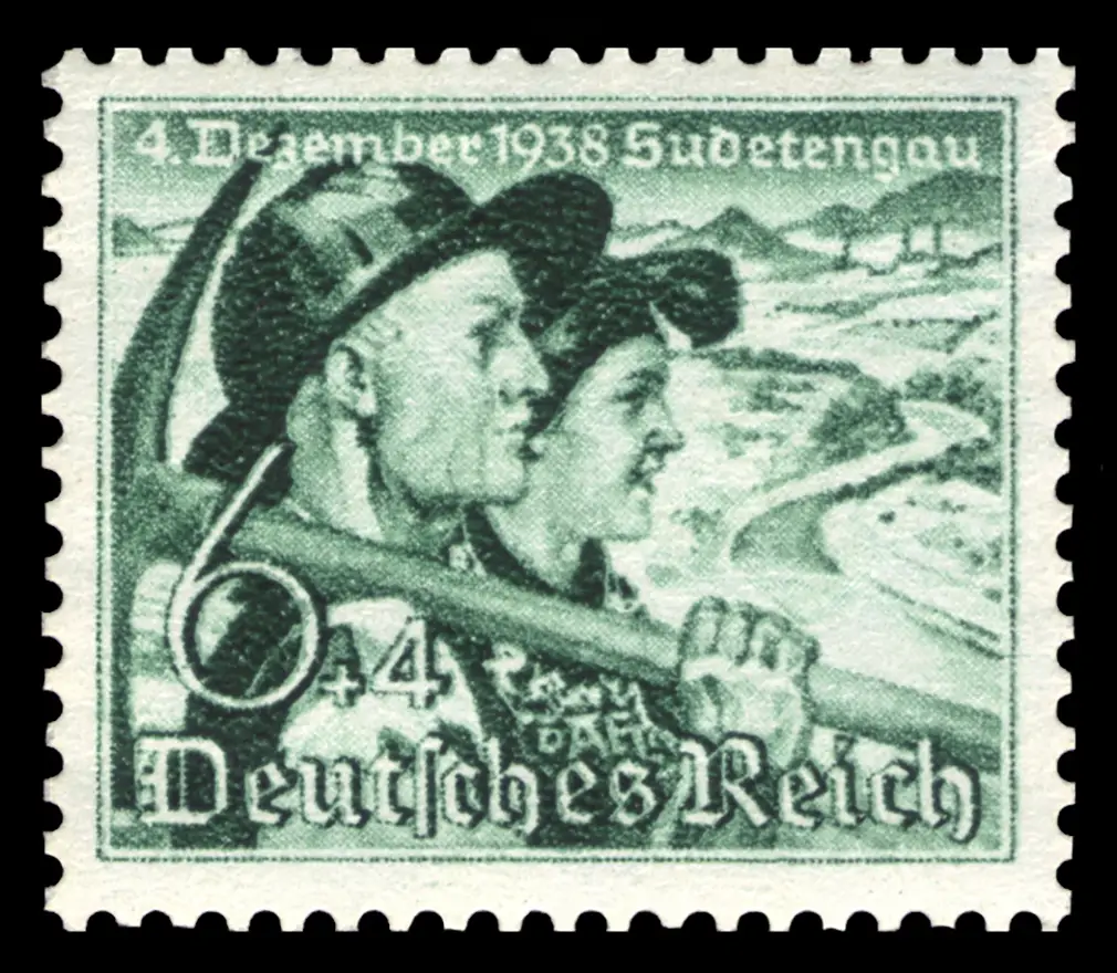 Wohltätigkeitsmarken der Deutschen Reichspost, ausgegeben am 2.12.1938.