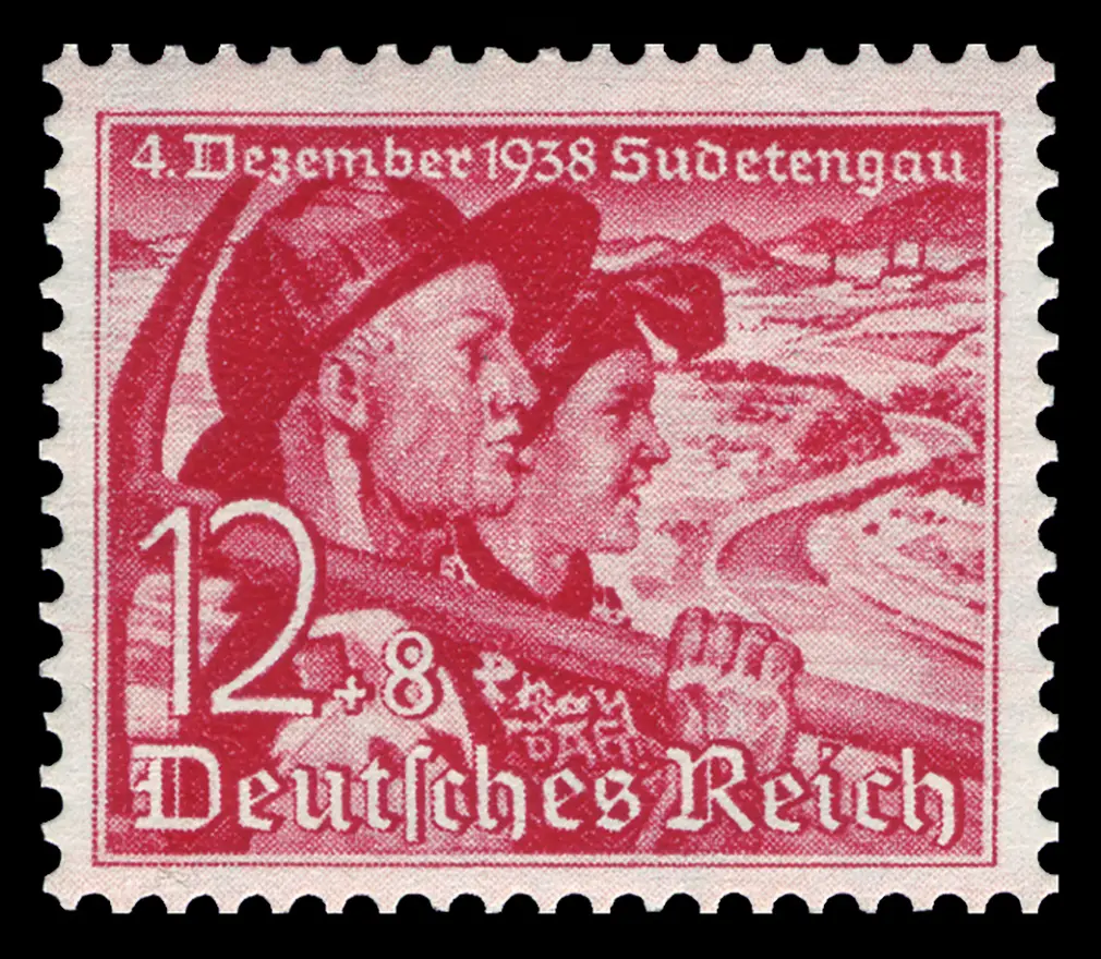 Wohltätigkeitsmarken der Deutschen Reichspost, ausgegeben am 2.12.1938.